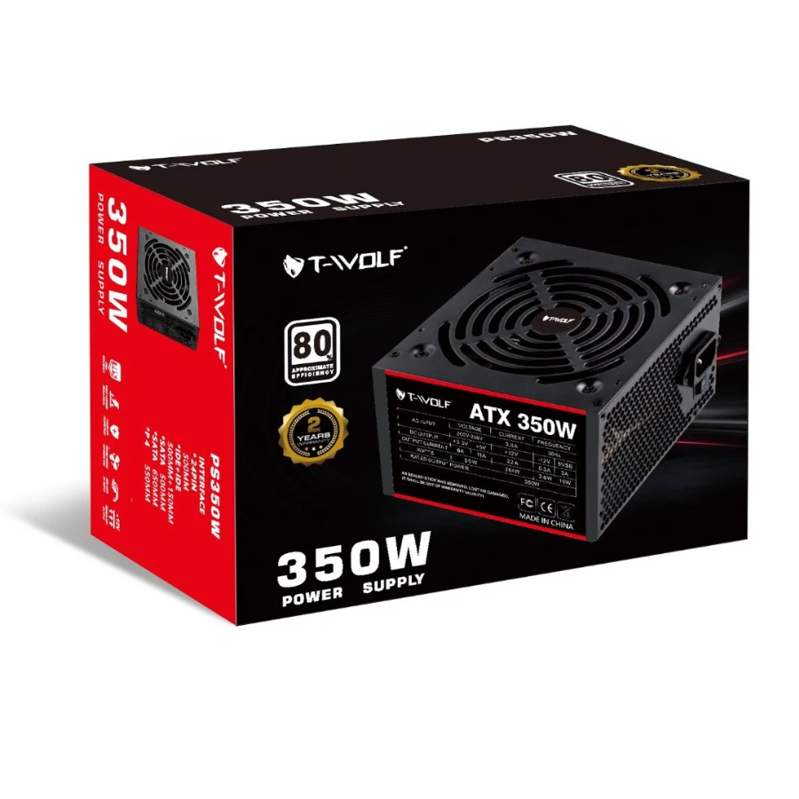 T-WOLF 350W ATX POWER SUPPLY