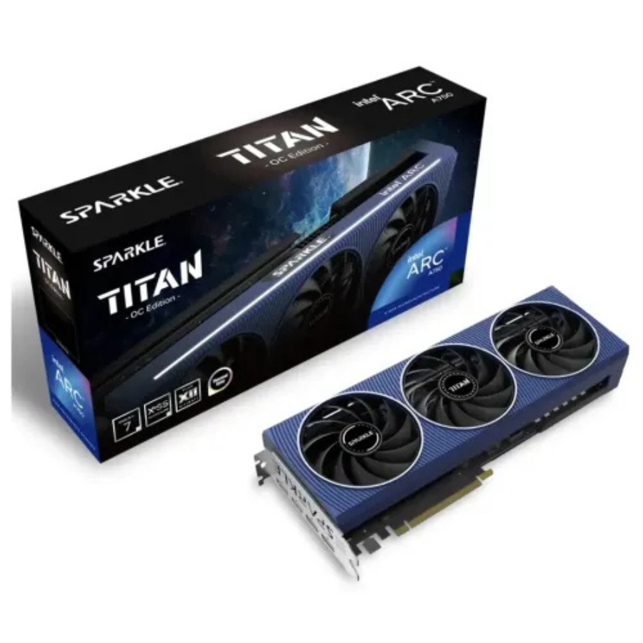 SPARKLE A750 TITAN OC EDITION 8GB DDR6 GRAPHICS CARD,TRIPLE FAN BOOST CLOCK,